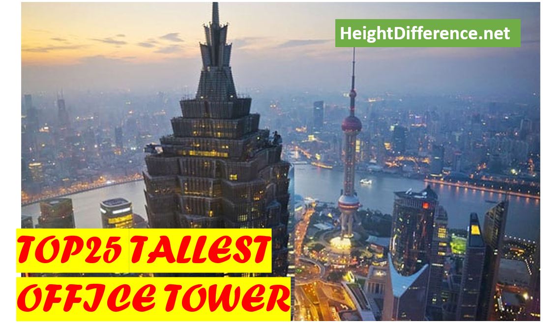 Top 25 Tallest Office Towers in the World Height Difference